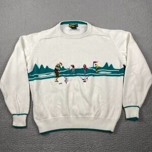 VTG Golden Bear By Jack Nicklaus Sweater Men's XL Crew Golfer Made Hong Kong